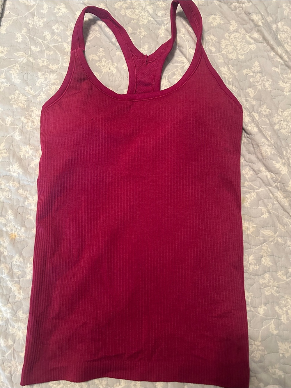Lululemon Women’s Ribbed Racerback Tank Top - Deep Berry